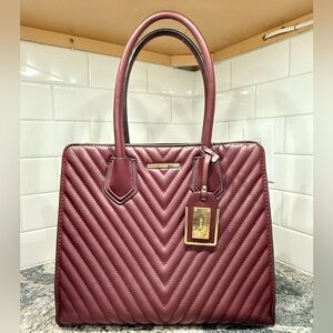 Aldo Burgundy Quilted Purse